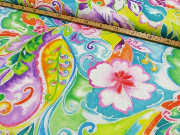 Dekodruck  Blumen auf Kunterbunt